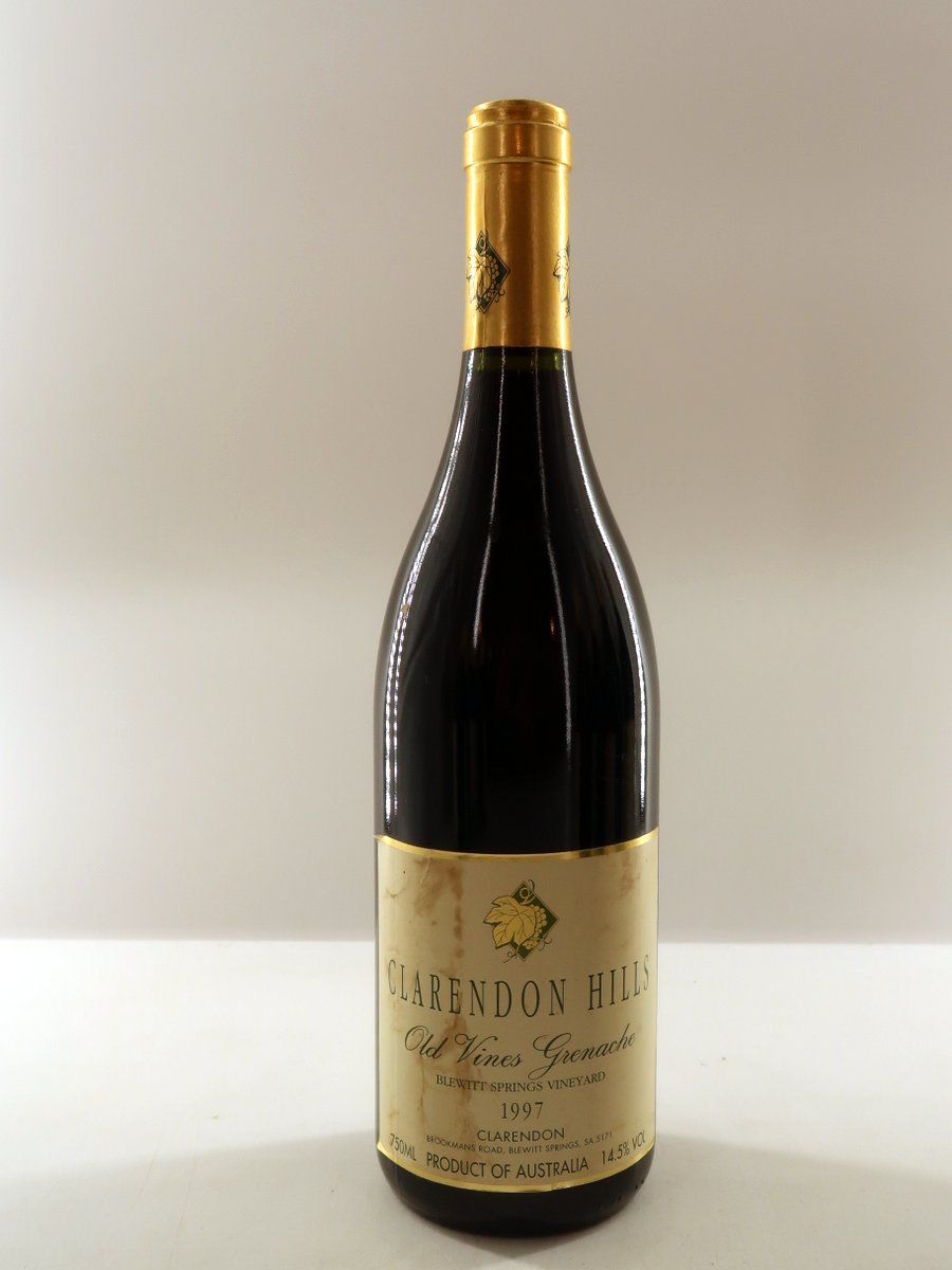 1997 Old Vines Grenache Blewitt Springs Vineyard Clarendon Hills