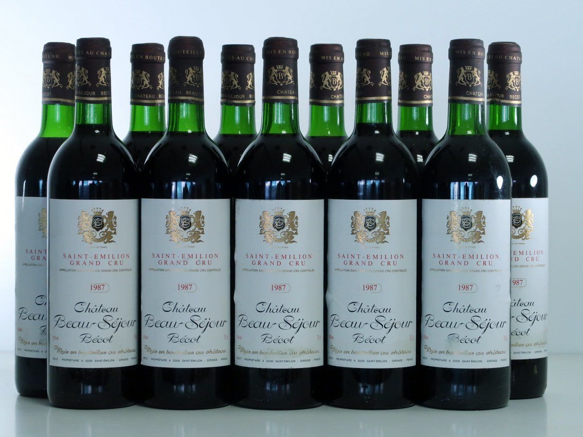 1987 Chateau Beau Sejour Becot 1er Grand Cru St. Emilion