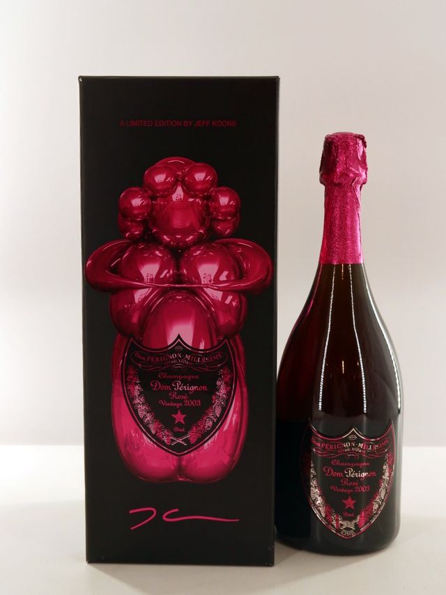 2003 Dom Perignon Rose Brut Limited Edition by Jeff Koon Moet et Chandon